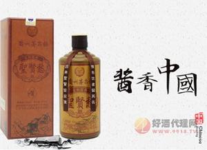 53度柔和酱香聖贤愁酒500ml-