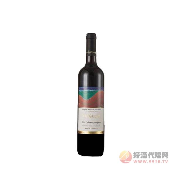 澳大利亚红酒原瓶2014澳嘉利赤霞珠干红葡萄酒750ML