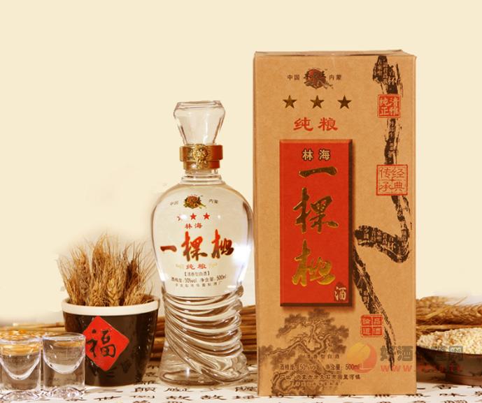 50度林海一棵松清香型白酒500ml