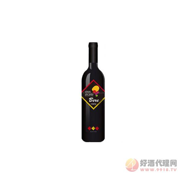 百乐红葡萄酒2009