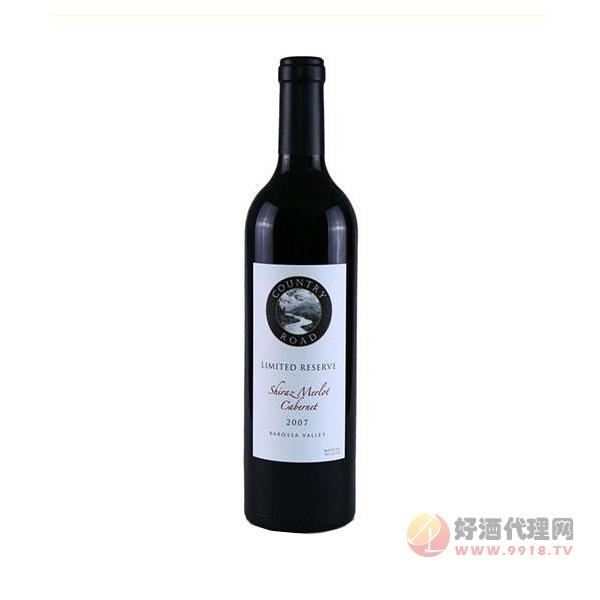 故乡之路2007年份珍藏限量西拉梅洛赤霞珠红葡萄酒