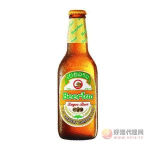 老挝啤酒黄啤330ml瓶装