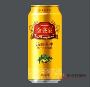 金盛豪玛咖养生啤酒10P-500ml罐装