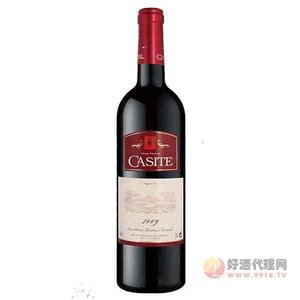 康帝法国卡斯特西拉干红葡萄酒13度750ml