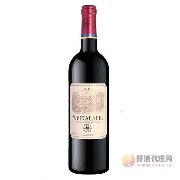 康帝法国威卡拉菲梅洛干红葡萄酒2010-13度750ml