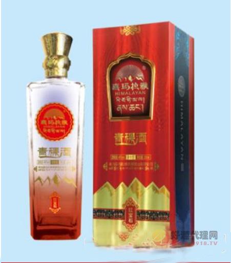 喜玛拉雅青稞酒红宝石46度250ml清香型瓶装