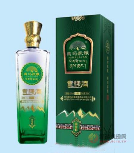 喜玛拉雅青稞酒绿宝石42度250ml清香型瓶装