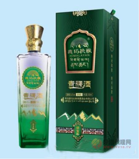 喜玛拉雅青稞酒绿宝石42度500ml清香型瓶装