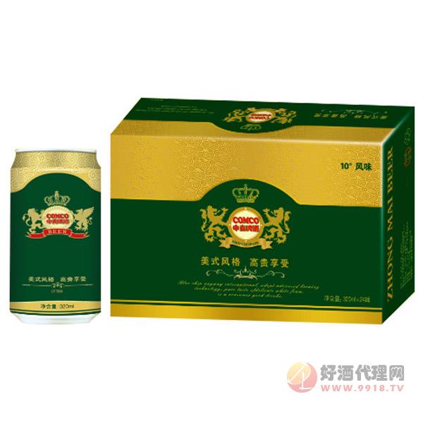 中麦啤酒-优质金啤酒320mlx24