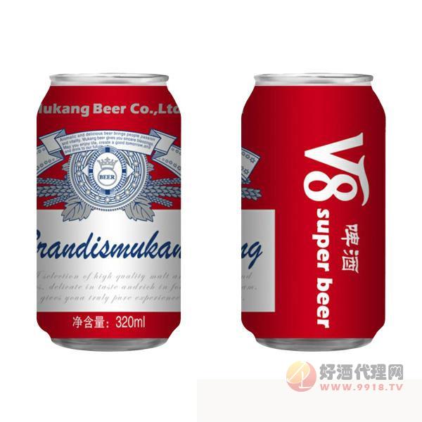 慕康红罐V8啤酒320ml