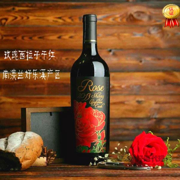 澳洲玫瑰西拉15度干红葡萄酒750ml