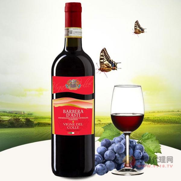 意大利科尔巴贝拉红葡萄酒750ml