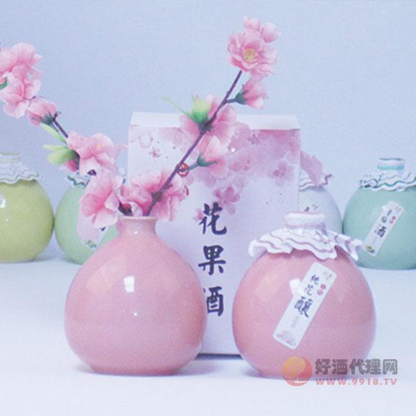 花果桃花酒坛装500ml