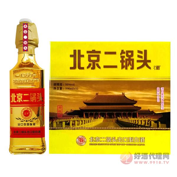 北京二锅头出口型国际版42度500ml×12瓶金装