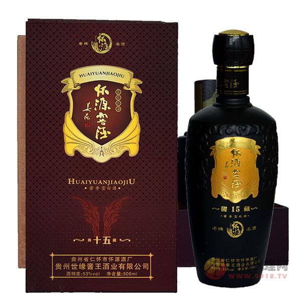 怀源窖酒十五酱香型白酒53度500ml