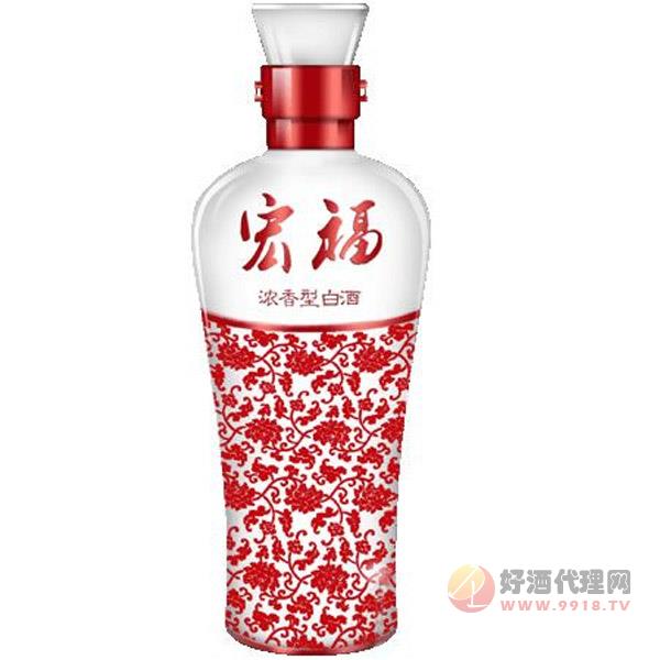 宏福浓香型白酒瓶装红