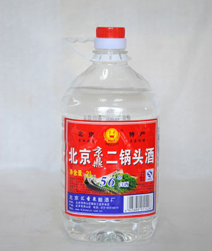 北京京鼎56度2L方桶二锅头酒