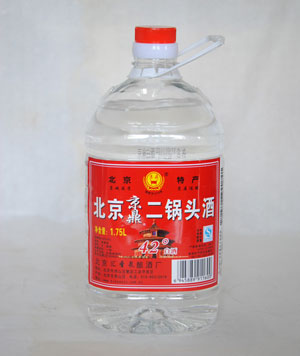 北京京鼎42度1.75L方桶二锅头酒