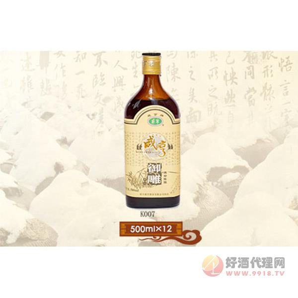 咸亨玻瓶系列K007-500ml