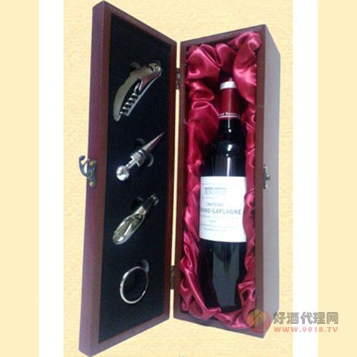 单支红木盒（带酒具）