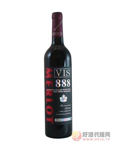 威盛888精选梅洛干红葡萄酒