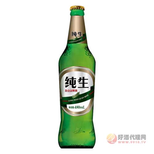 龙山泉纯生啤酒480ml