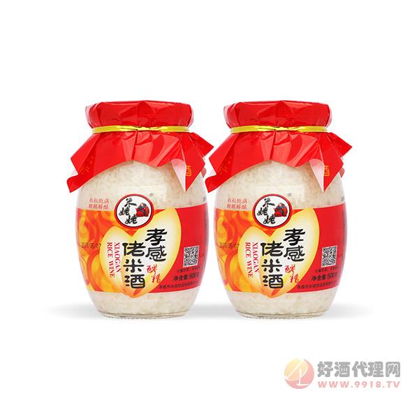 米姥姥孝感佬米酒500g瓶装