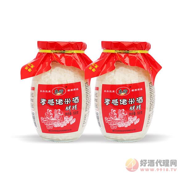 米神孝感佬米酒500g瓶装