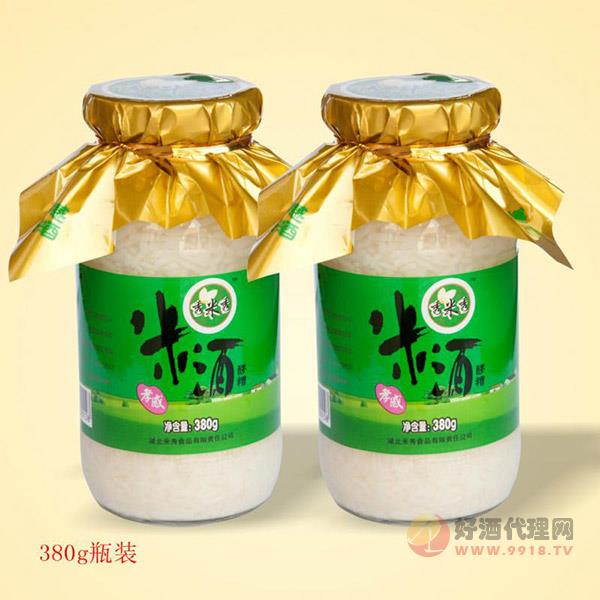 秀米秀孝感佬米酒380g瓶装