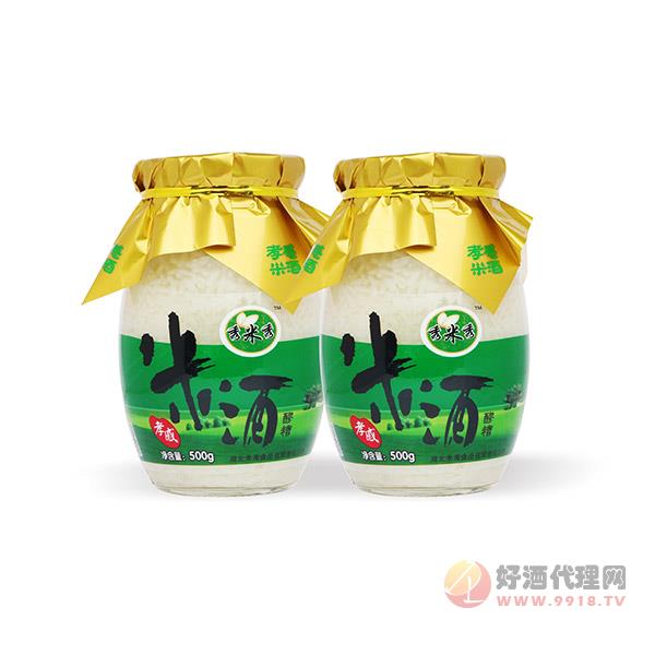 秀米秀孝感佬米酒500g瓶装