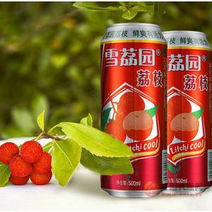 雪荔园荔枝果啤500ml