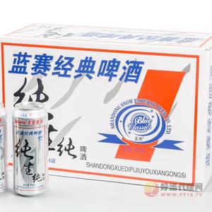 蓝赛纯生纯啤酒500ml