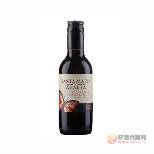 智利进口红酒 圣玛丽蝴蝶谷精选赤霞珠干红葡萄酒