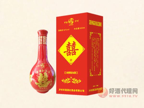 酒酒红喜字酒500ml