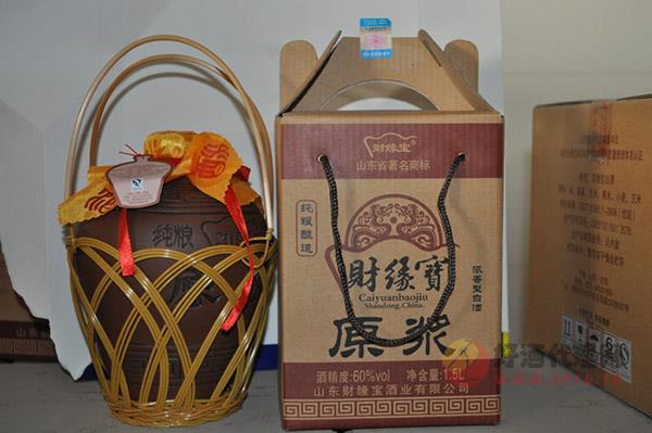 财缘宝原浆60度1.5L