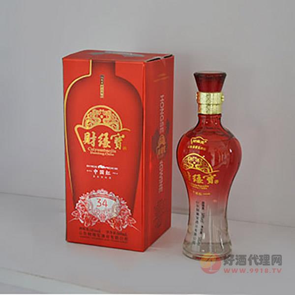 中国红34度500ml
