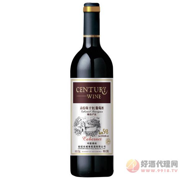 世纪长城金装98特选级赤霞珠干红葡萄酒750ml