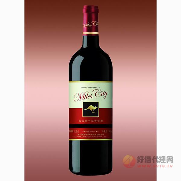 袋鼠红标梅鹿辄干红葡萄酒