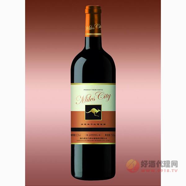 袋鼠黄标赤霞珠干红葡萄酒