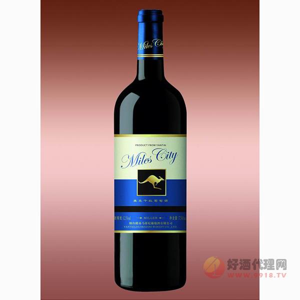袋鼠蓝标美乐干红葡萄酒