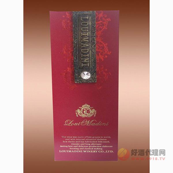 金钻红单只礼盒葡萄酒