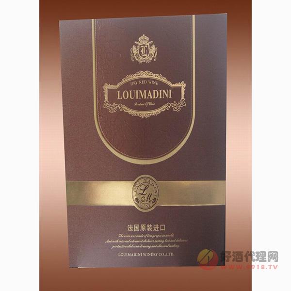 咖啡色双只礼盒葡萄酒