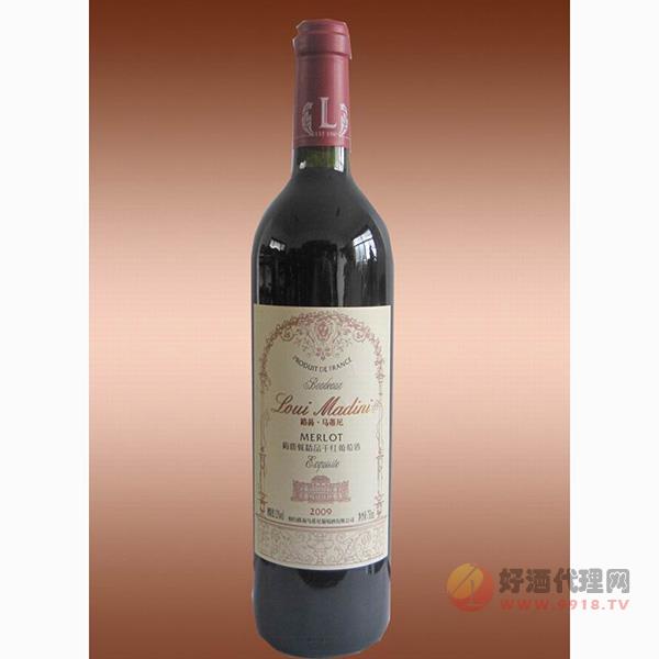 路易马蒂尼09梅鹿辄干红葡萄酒