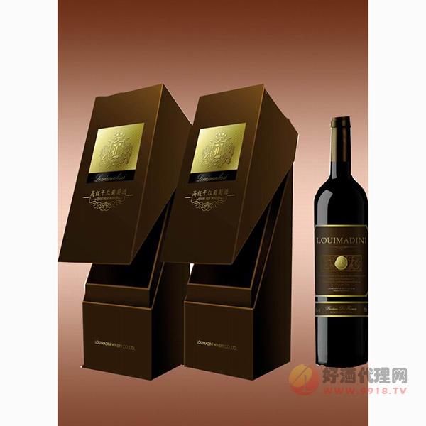 路易马蒂尼LOUI-686咖啡色礼盒干红葡萄酒