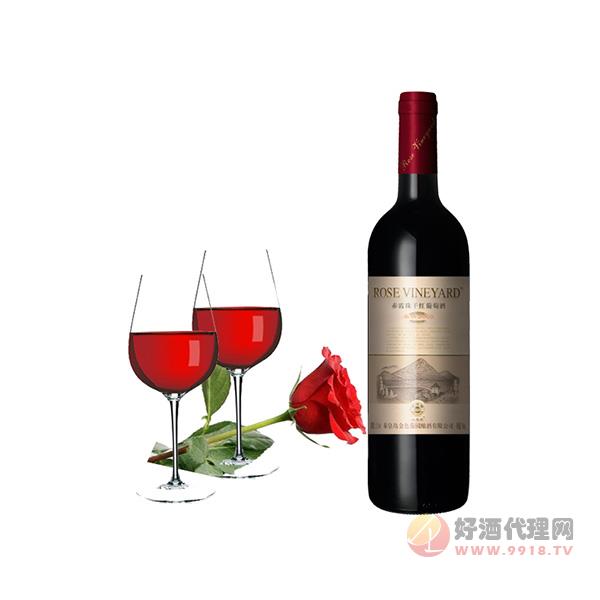 秦皇岛山海关-玫瑰庄园柔情2000赤霞珠干红葡萄酒