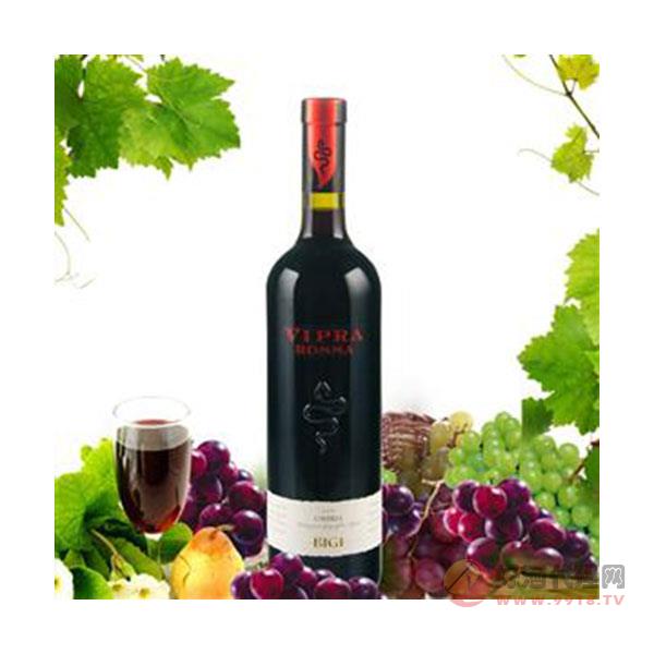 意大利进口红酒-异形瓶比其庄园维佰干红葡萄酒288