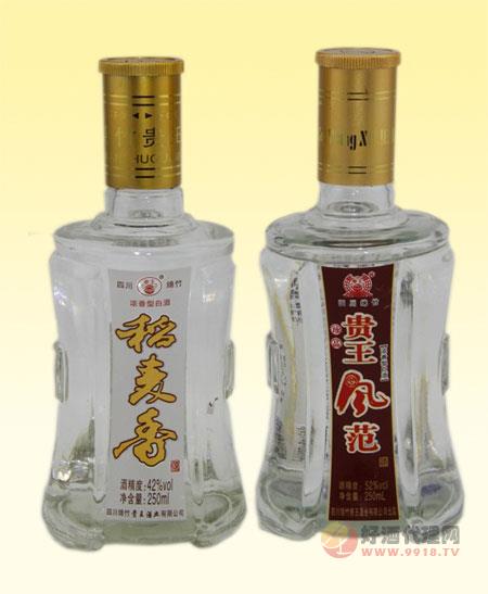 稻麦香42%vol-250mL-贵王风范52%vol-250mL