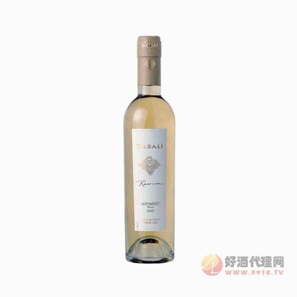 晚收甜白葡萄酒