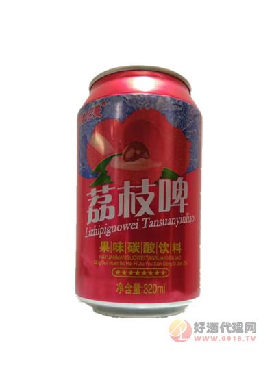 荔枝啤果味碳酸饮料320ml