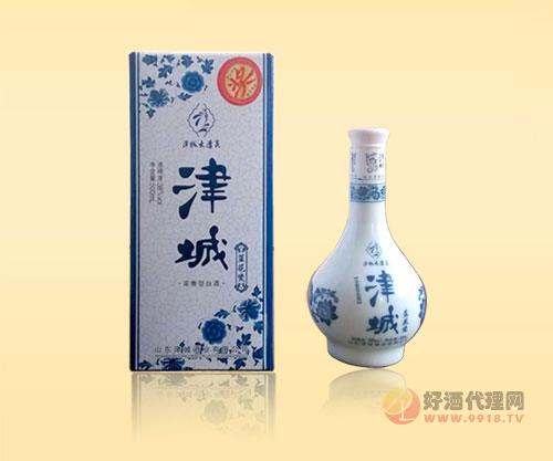 津城蓝花瓷白酒